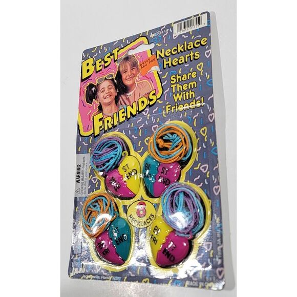 Vintage JA-RU Necklace Hearts Best Friends Jewelry 1995 # 1755 - Picture 2 of 14